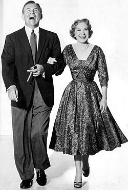 George Burns and Gracie Allen, 1955.