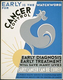 1938 American Society for the Control of Cancer poster