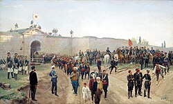 Capitulation of Nikopol fortress, July 4, 1877