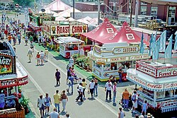 The Ohio State Fair is held in late July to early August.