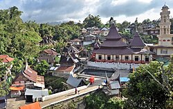 The village of Pariangan, located on the slopes of Mount Marapi, In folklore is said to be the first Minangkabau village.
