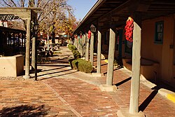 Old Town Albuquerque is filled with Territorial Style architecture and design.