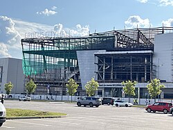 Crocus City Hall restoration in June 2025