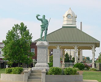 Col. Crockett statue, Lawrenceburg Public Square
