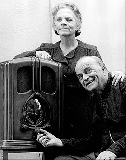 Bergen with Ellen Corby in The Homecoming: A Christmas Story