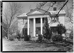 Main house at Montpelier, Samuel Maverick plantation, Pendleton