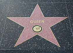 Queen's star on the Hollywood Walk of Fame at 6358 Hollywood Boulevard