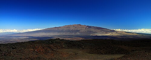 View of the mountain from Mauna Loa Observatory