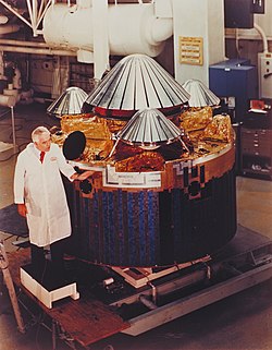 Pioneer Venus Bus with probes attached