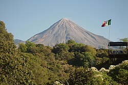 Colima volcano in Mexico