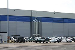 Boeing plant in Wichita (2010): Boeing was once the largest employer in Wichita (as per a 2005 analysis), and aviation remains the city's largest industry.