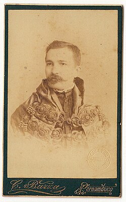 Clóvis Bevilaqua, owner of J. L. da Fonseca bookshop, of the School of Law in Recife between the years 1891 and 1895. Photograph by Alberto Henschel.