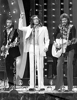 The Bee Gees, with Robin back, performing at The Midnight Special in 1973