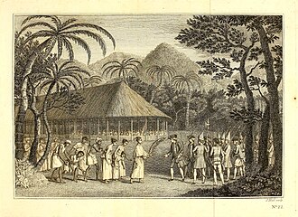 The meeting between Wallis and Oberea