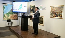 A man speaking at the GDPR compliance workshop at the 2019 Entrepreneurship Summit