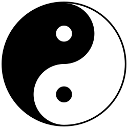 Taoist alchemists often use this alternate version of the taijitu.