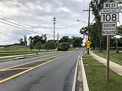 MD 108 westbound in Laytonsville