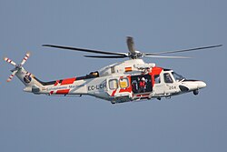 Sociedad de Salvamento y Seguridad Maritima AgustaWestland AW139 SAR helicopter