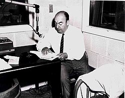 Neruda recording his poetry at the U.S. Library of Congress in 1966