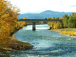 Clark Fork River, Missoula, in autumn