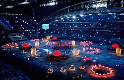 The 2000 Summer Olympics Opening Ceremony at Stadium Australia, 15 September 2000
