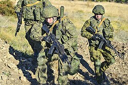 Members of the 56th Guards Air Assault Brigade of the Russian Airborne Forces in 2018