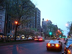Broadway at dusk