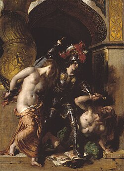 Britomart Redeems Faire Amoret, William Etty (1833)