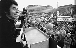 In 1969, Jara appeared in Helsinki protests against the Vietnam War.