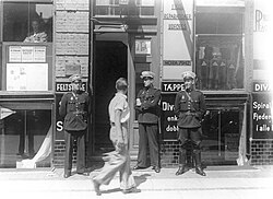 Danish Police officers in Copenhagen, 1941.