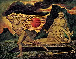 The Body of Abel Found by Adam and Eve, c. 1825. Watercolour on wood.