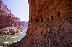 Ancestral Puebloan granaries at Nankoweap Creek