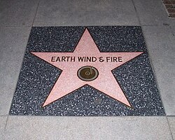Earth, Wind & Fire star on the Hollywood Walk of Fame