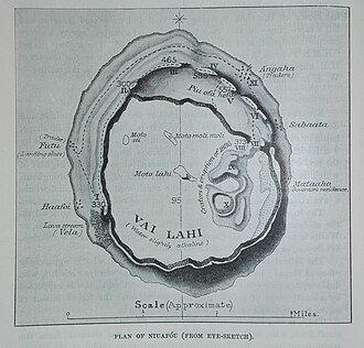 Somervillle's map of Niuafoʻou, published in 1896