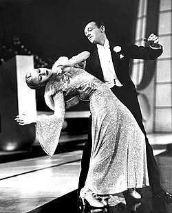 Rogers with her frequent co-star Fred Astaire in Follow the Fleet (1936)