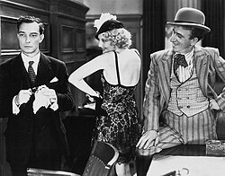 Keaton, Thelma Todd and Jimmy Durante in Speak Easily (1932)