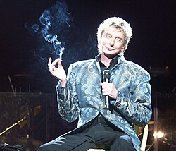 Manilow live in 2008 during a 1960s sketch