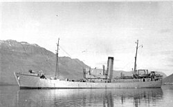 Armed trawler HNoMS Honningsvåg off Iceland
