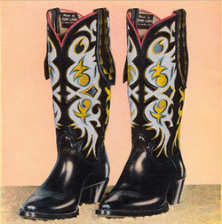 Cowboy boots custom made for President Harry S. Truman by Tony Lama Boots
