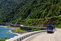 Patapat Viaduct in Pagudpud carries Manila North Road's section that is the second part of N1 but with the AH26 concurrency.