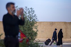Arba'een pilgrims in Mehran