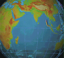 Animation of tsunami triggered by the 2004 Indian Ocean earthquake