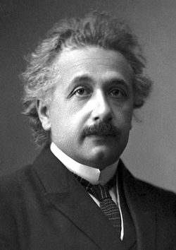 Einstein's official 1921 portrait after receiving the Nobel Prize in Physics