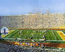The first Super Bowl at Los Angeles Memorial Coliseum