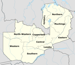 The provinces of Zambia