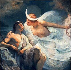 Selene and Endymion, by Albert Aublet