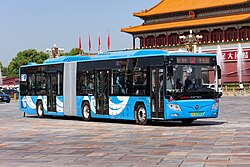 An articulated Beijing bus