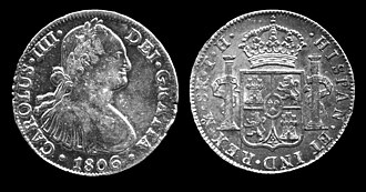Spanish Real using IIII instead of IV as regnal number of Charles IV of Spain.