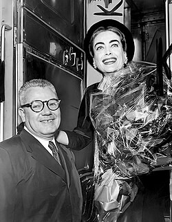Newlyweds Crawford and Steele in 1955