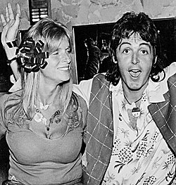 With Linda Eastman in 1976